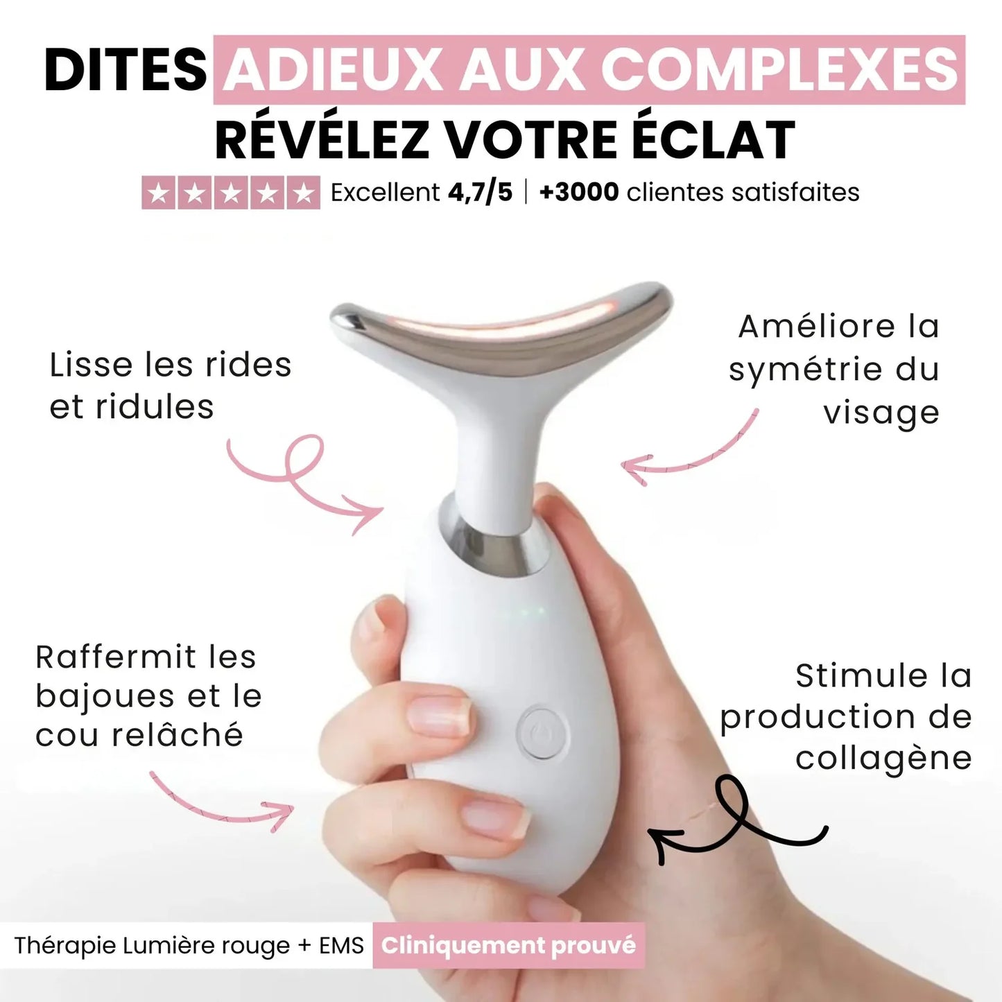 BLenaSilk™ Sculpteur facial LED 7 en 1