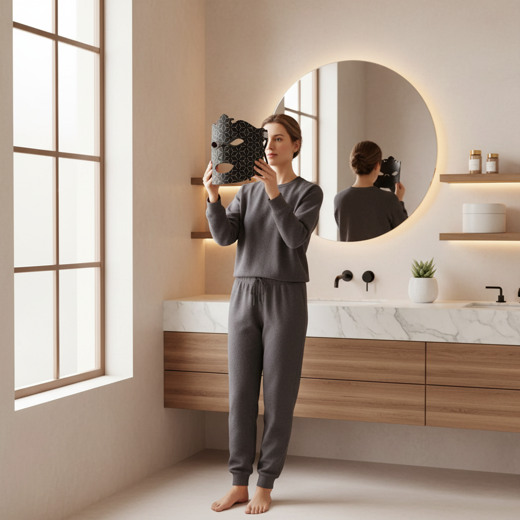 2025 NEW Led Facial Mask Light Therapy 7 Colors Silicone Mask Full Face 87 Lamp Beads Wirelessly Red Light Therapy Photon Mask