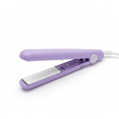 EU Plug Mini Fast Heating Hair Straightener - Multicolor Clamp, Dual Use for Straightening & Curling Hair, Fringe/Bangs Styling