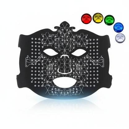2025 NEW Led Facial Mask Light Therapy 7 Colors Silicone Mask Full Face 87 Lamp Beads Wirelessly Red Light Therapy Photon Mask